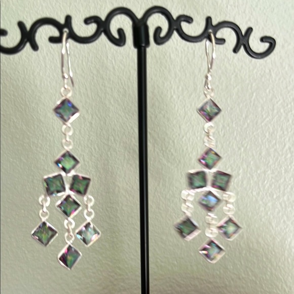 Jewelry - Mystic Topaz in Sterling Silver Chandelier Earrings